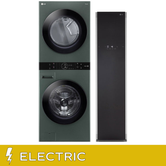 LG Laundry Bundle WashTower with 5.2 cu ft. Steam Washer and 7.4 cu ft. Electric Steam Dryer and Styler Steam Closet Q4