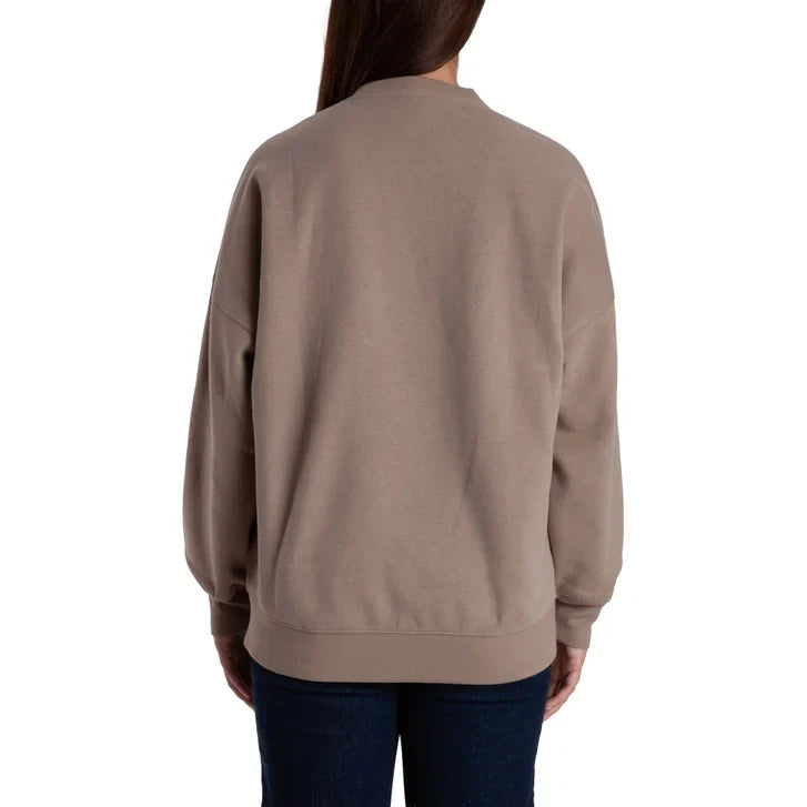 Lazypants Women's Fleece High-low Crewneck Sweatshirt