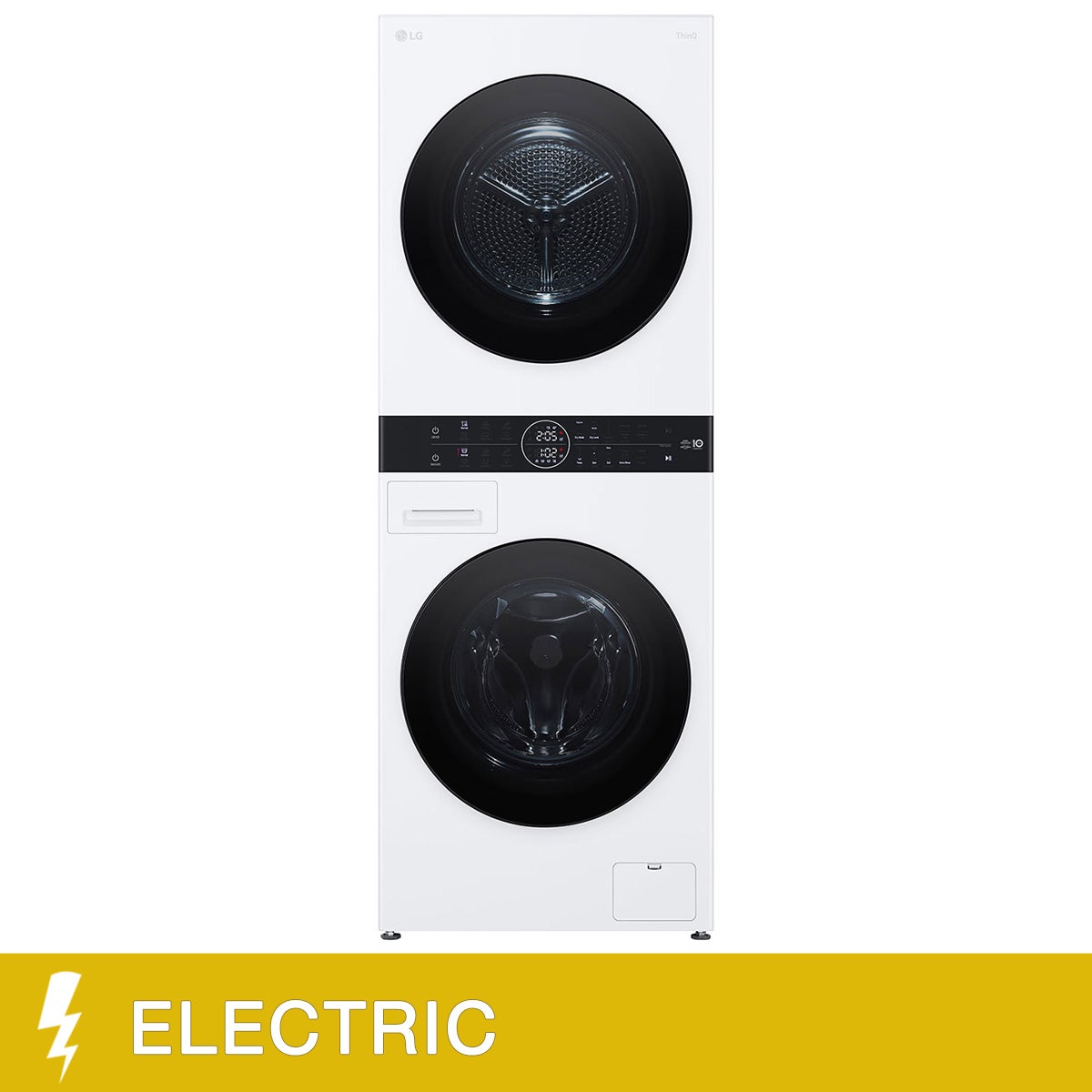 LG Compact 24 in. Washtower Single Unit Front Load 3.1 cu. ft. Washer and 4.2 cu. ft. Electric Dryer With Non Venting Heat Pump