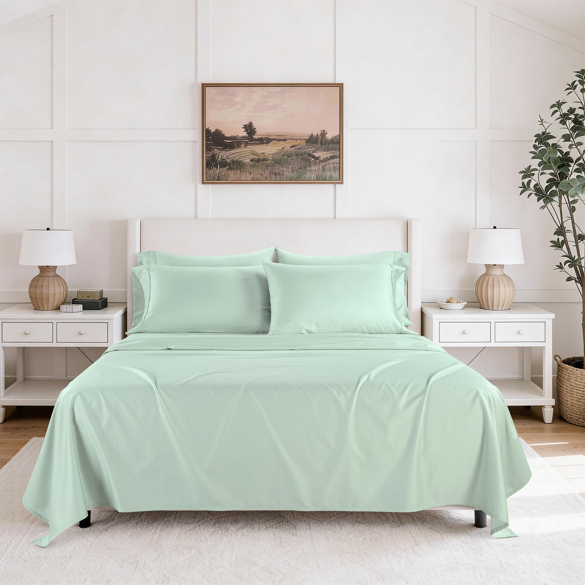 Hotel Signature Cotton Sateen Sheet Set, 6-piece