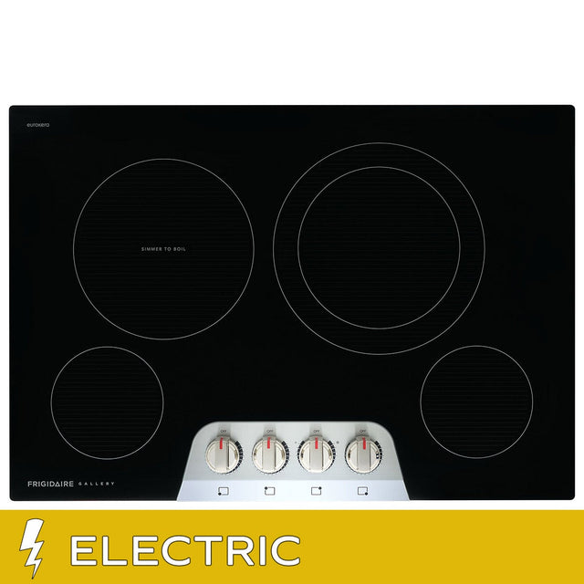 Frigidaire Gallery 30 in. Stainless Steel Electric Cooktop with Backlit LED Knobs Y4