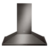 LG Studio 30 in Black Stainless Steel Chimney Wall-Mount Range Hood, 600 Max CFM
