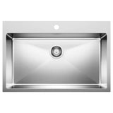 Blanco Quatrus R15 31.5 in. Dual Mount Stainless Steel Kitchen Sink
