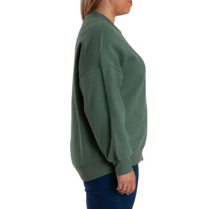 Lazypants Women's Fleece High-low Crewneck Sweatshirt