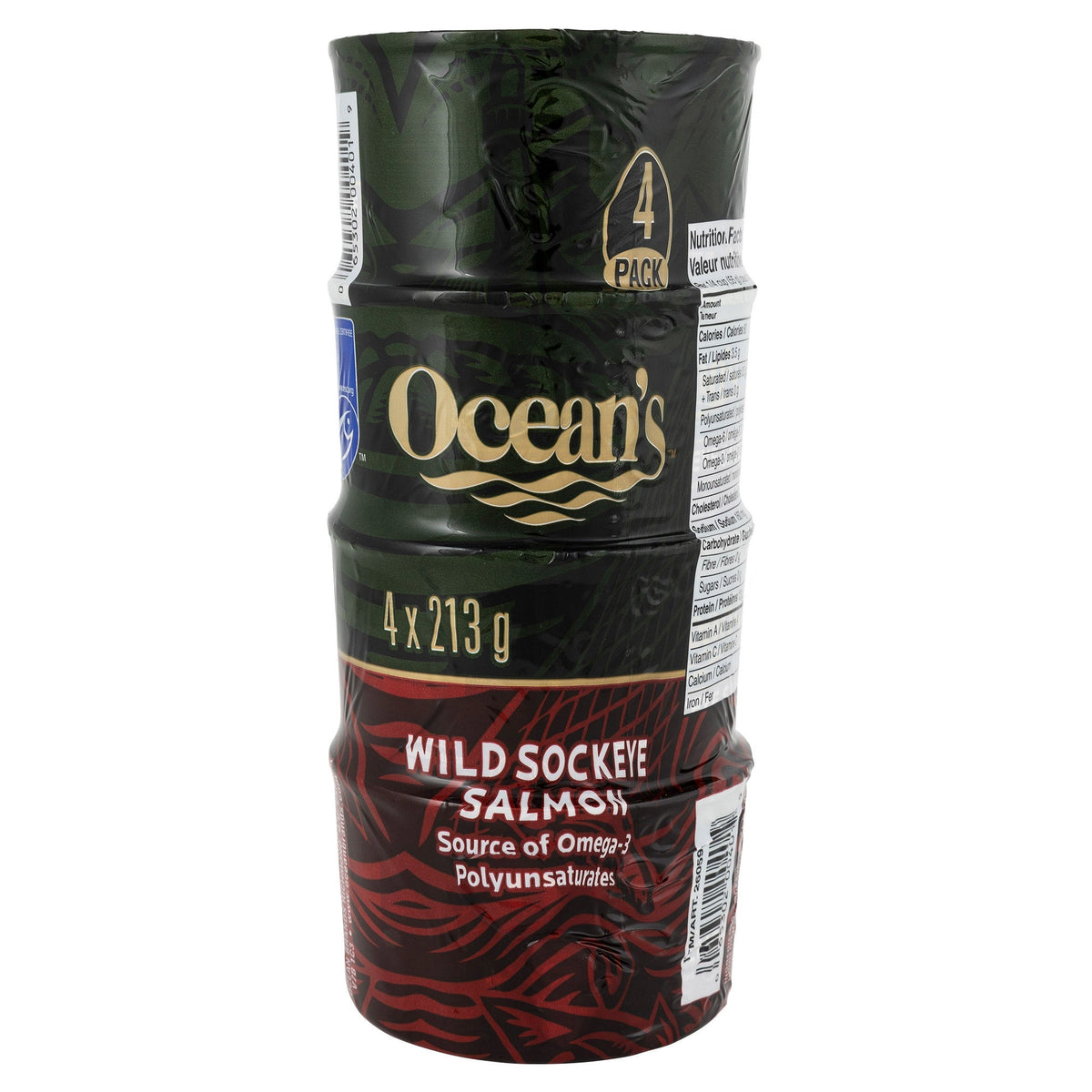 Ocean's Wild Sockeye Salmon, 4 × 213 g