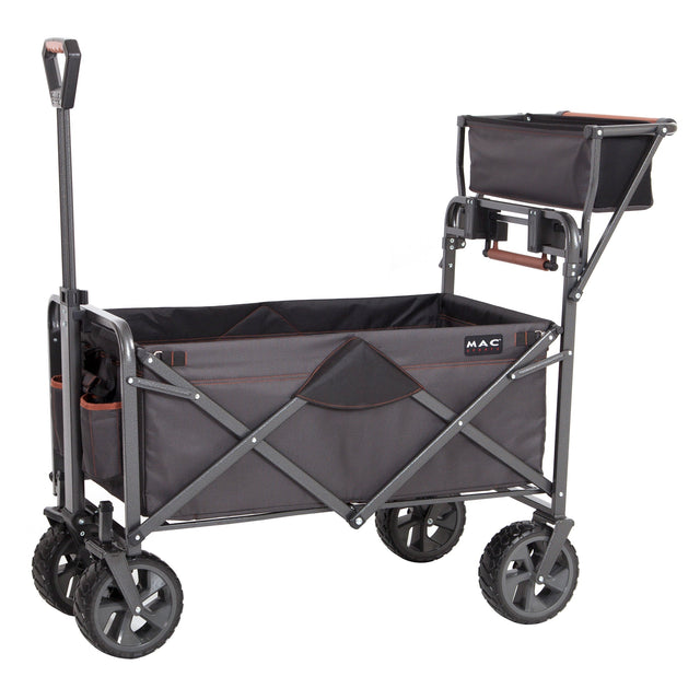 Mac Sports Deluxe Push Pull Folding Wagon with Brakes Z7