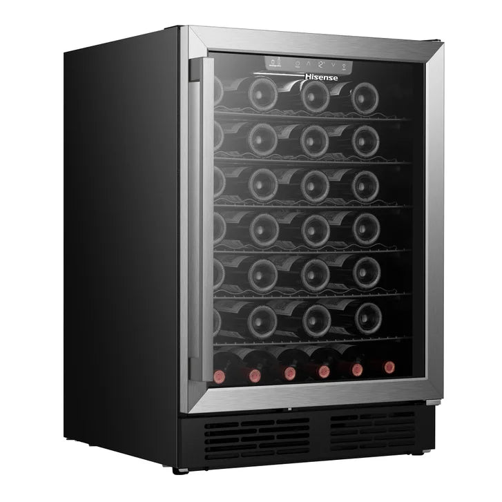 Hisense 5.4 cu.ft. Stainless Steel Hybrid Beverage / Wine Center with Reversible Door