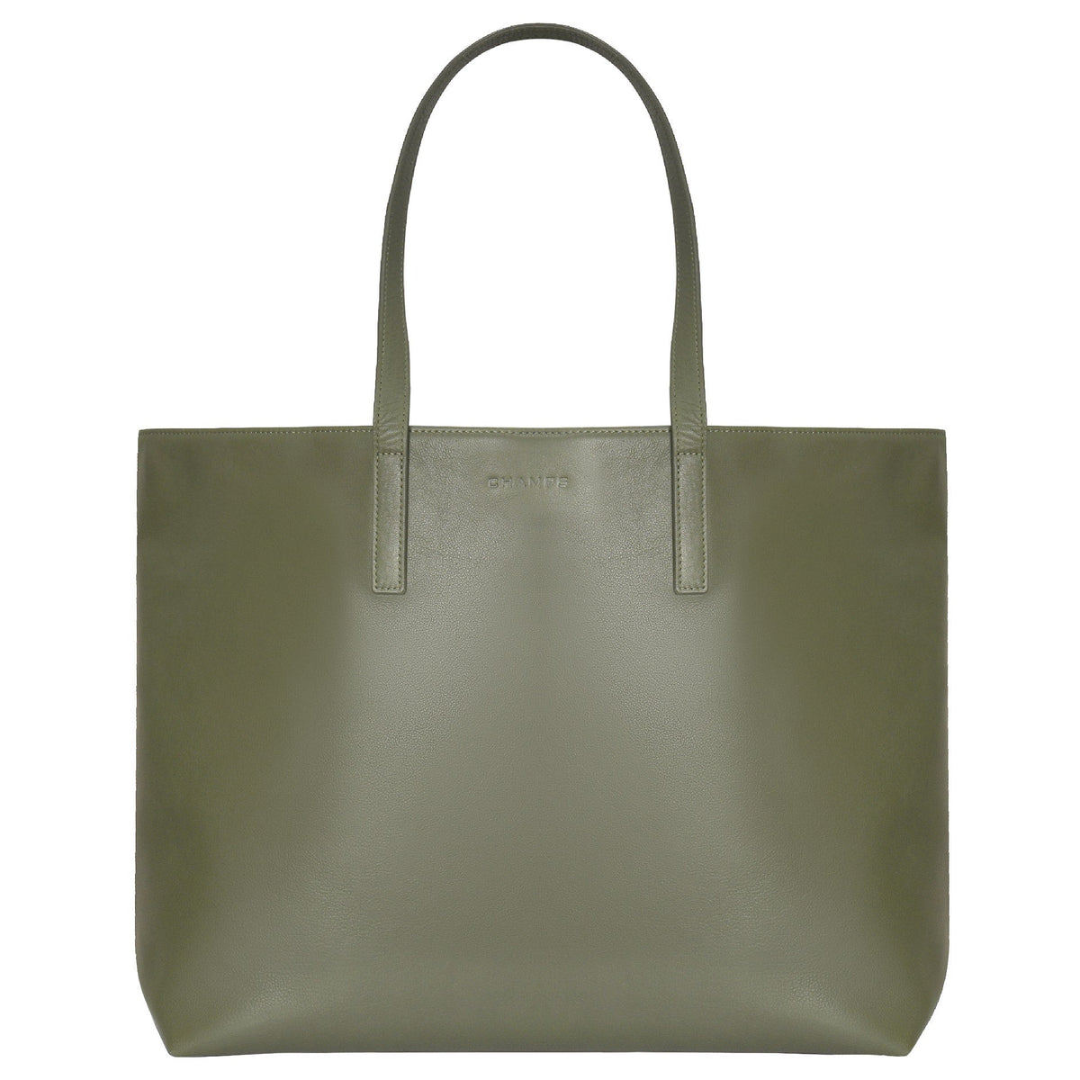 Champs Onyx Collection Leather Business Tote, 22 L