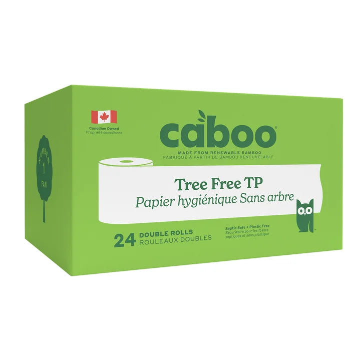 Caboo Bamboo Bath Tissue, 2-Ply 400 Sheets, 24 Rolls