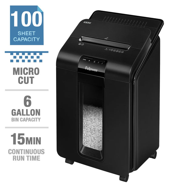 Fellowes AutoMax 100M 100-sheet Auto-feed Micro-cut Shredder D9