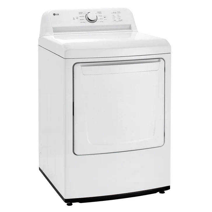 LG 7.3 cu ft. White Electric Ultra Large Capacity Dryer with Sensor Dry Technology