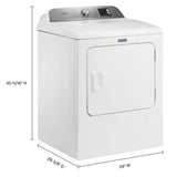 Maytag 7.0 cu ft. White Electric Dryer with Moisture Sensing