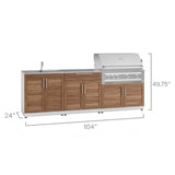 NewAge Products 5-piece Outdoor Kitchen Grove Set - Propane Gas