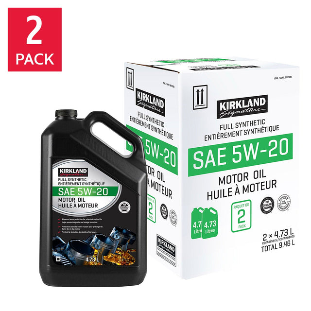 Kirkland Signature 5W20 Full Synthetic Motor Oil, 2-pack G9