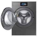 Samsung Bespoke 27 in. 6.1 cu.ft. Dark Steel Front Load Washer with 7 in. LCD Display