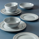 over&back Stoneware Dinnerware Set, 16-pieces