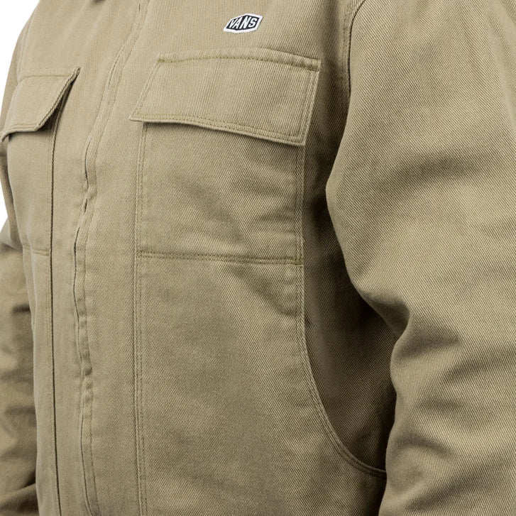 Vans Men's Mcavoy Zip Station Jacket – Casual Full-Zip Coat with Collar
