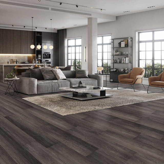 Versaclic Bordeaux Oak 18.0 cm (7.1 in.) Rigid Core Vinyl Plank, 1 Box: 14.12 sq. ft. P5