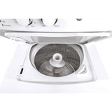 GE White 27 in. 4.4 cu. ft. Washer and 5.9 cu. ft. Dryer Laundry Centre