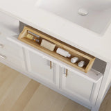 Studio Bathe Calais III Vanity in White Finish with Engineered Stone Countertop