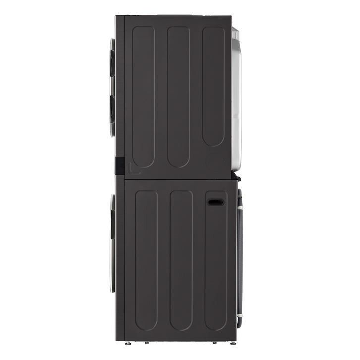 LG Black Steel Single Unit Front Load WashTower with Centre Control 5.2 cu. ft. Steam Washer and 7.4 cu. ft. Steam Gas Dryer