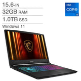 MSI Katana 15 HX 15.6-in Gaming Laptop, Intel Core i7-14650HX – 32GB RAM, 1TB SSD, 8GB NVIDIA GeForce RTX 5070