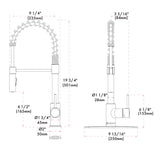 Akuaplus Aurora Pull-Down Kitchen Faucet.