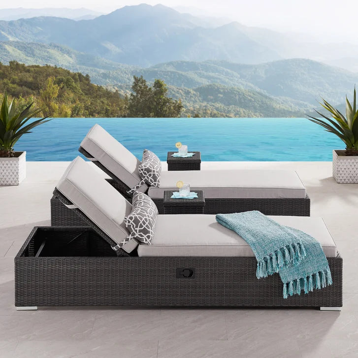 Niko 4-piece Patio Lounger Set