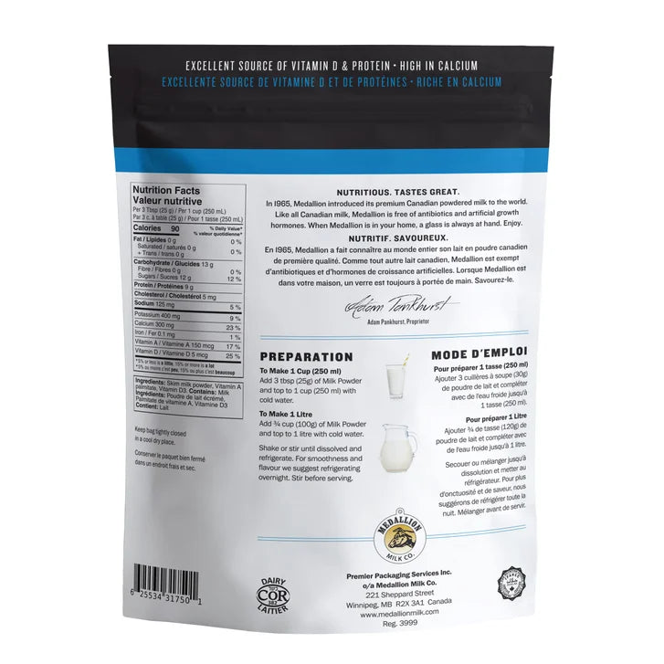 Medallion Milk Skim Milk Powder, 4 x 1 kg