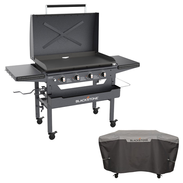 Blackstone 36” Omnivore Pre- Seasoned Griddle with Hood and Soft Cover C7