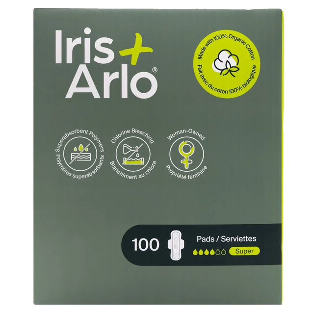 Iris + Arlo Organic Cotton Pads, 100-count U4