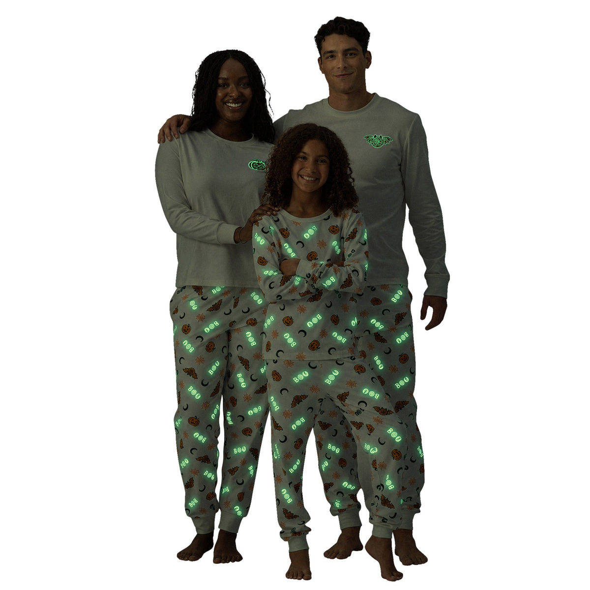 Jammers Glow-In-The-Dark Halloween Family Pajama Set, 2-piece
