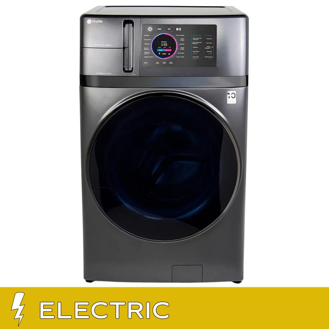 GE Profile 28 in. 5.5 cu ft. Carbon Graphite All in One Ventless Washer and Dryer Combo B5