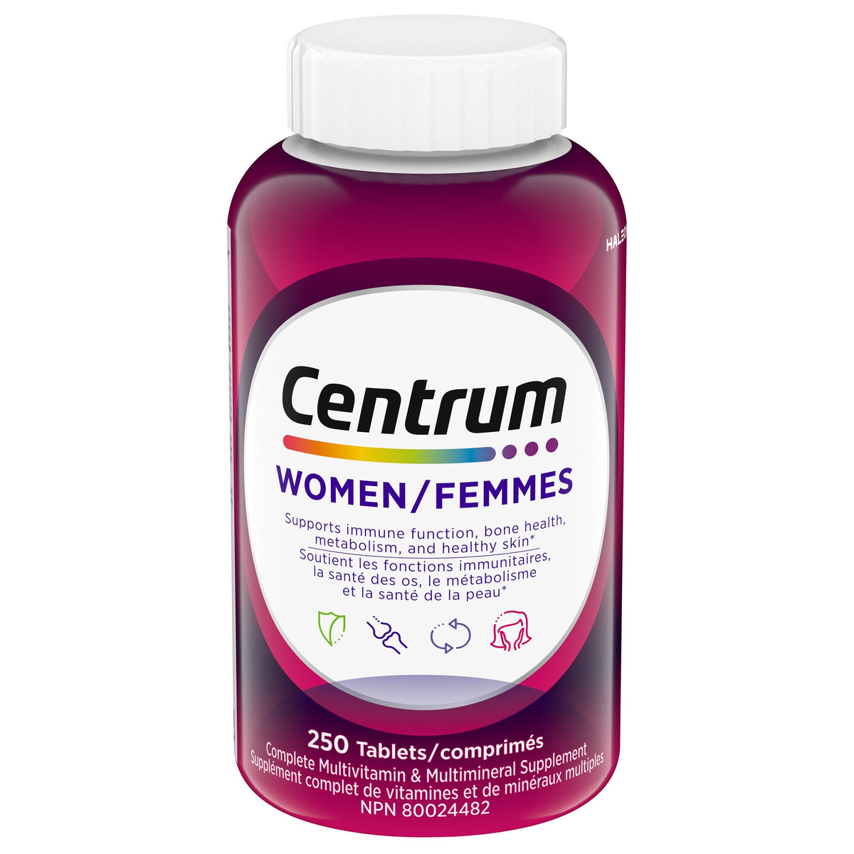 Centrum Complete Multivitamin and Mineral Supplement for Women, 250 Tablets