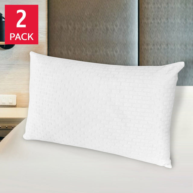 Swiss Comforts Embossed Tencel Down Alternative Pillow, 2-pack Q3