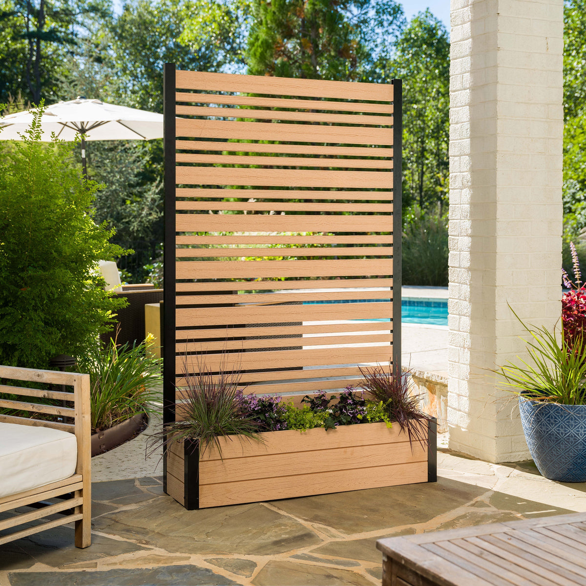 Florence Screen Kit with Planter Box, 1 Panel 6 ft.