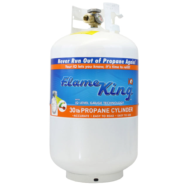 Flame King 30 lb Steel Propane Cylinder/Tank With Gauge (Empty) L6