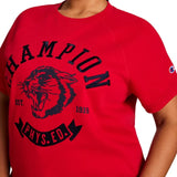 Champion Women's Short Sleeve Logo Fleece Sweater