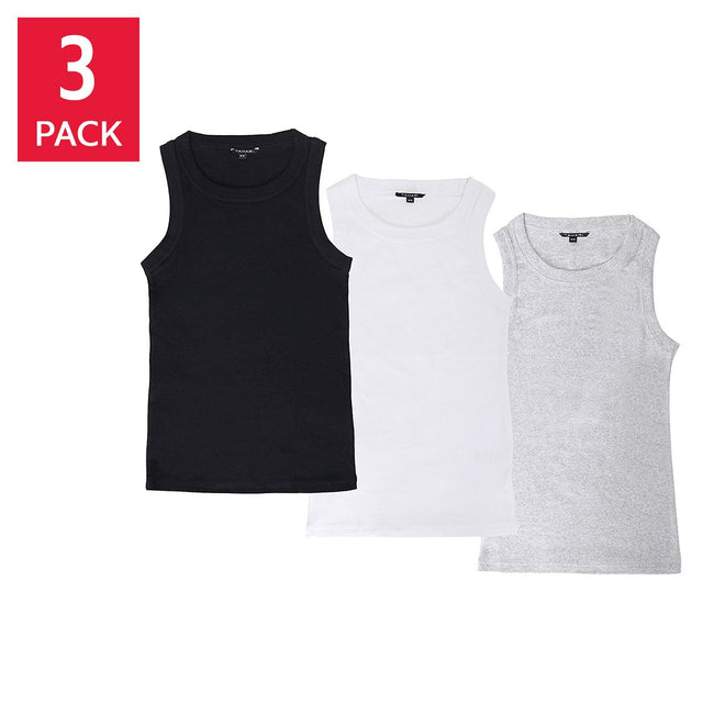 Tahari Women’s Ribbed Tank Top, 3 pack P2