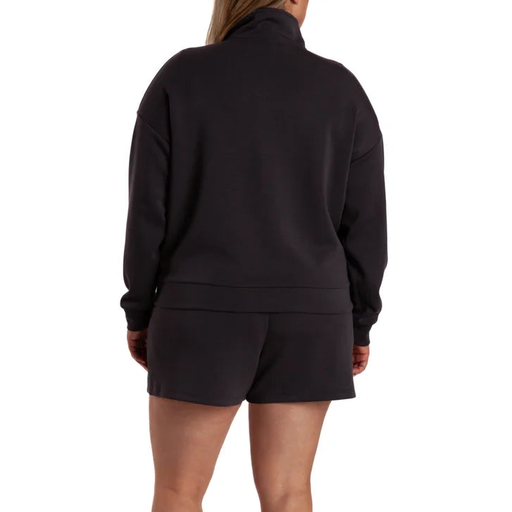 Lazypants Women's Full Zip Mock Neck Sweatshirt