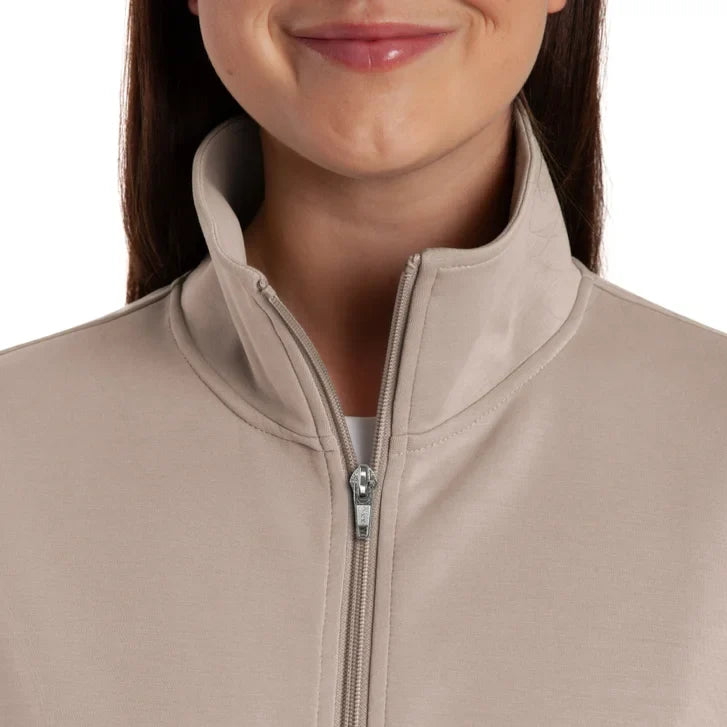 Lazypants Women's Full Zip Mock Neck Sweatshirt