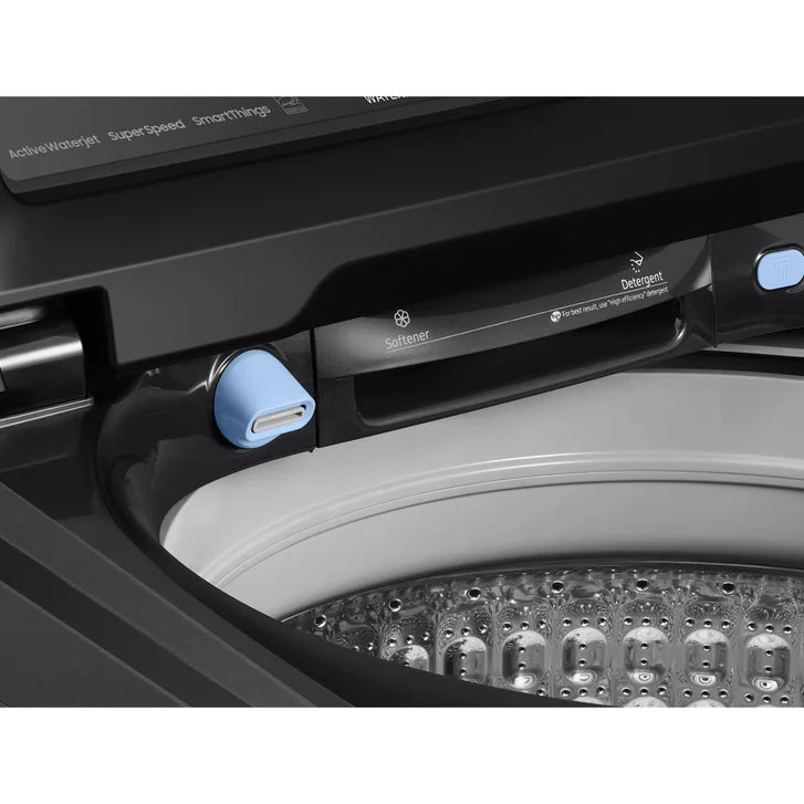 Samsung 27.5 in. 6.0 cu. ft. Black Stainless Steel Top Load Washer with SuperSpeed and EasyAccess Drum
