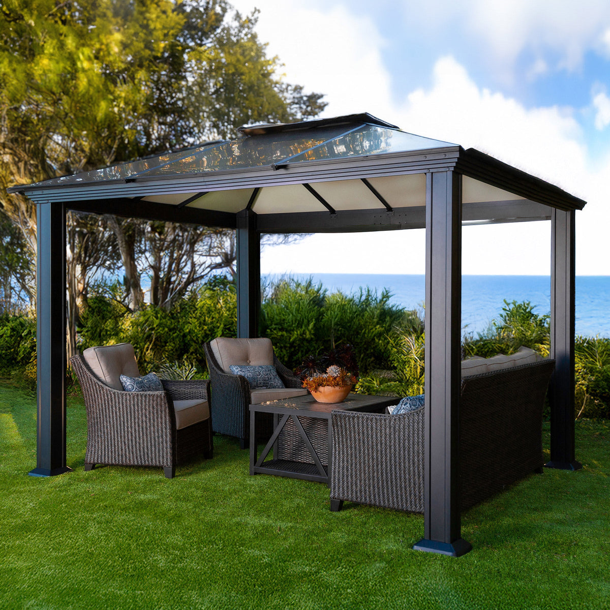 Paragon Outdoor Santa Monica Aluminum Gazebo
