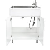 Transform 28 in. All-in-one Laundry Cabinet with Stainless Steel Sink and Faucet
