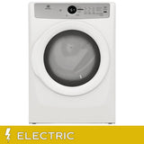 Electrolux 3 Series 27 in. 8.0 cu ft. White Electric Front Load Dryer with LuxCare Lint Shield