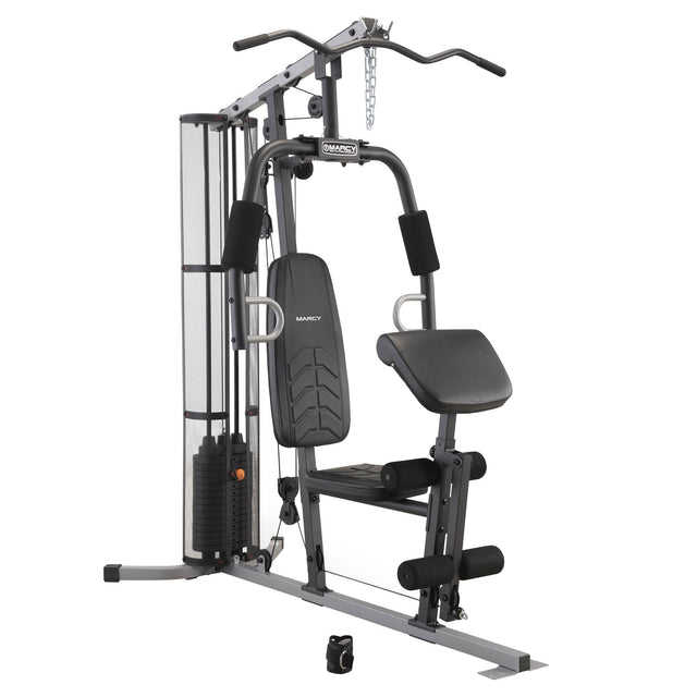 MARCY Home Gym with 150 lb Cast Iron Plates N3
