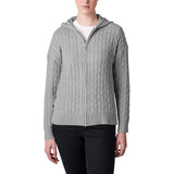 United Colors of Benetton Women’s Full Zip Cable Hoodie