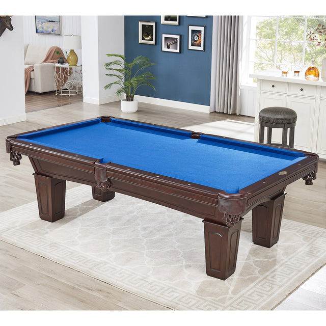 Beringer 8 ft. Belmont Solid Wood Slate Billiard Table T3