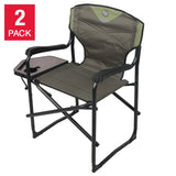 Timber Ridge D Frame Director's Camping Chair, 2-pack