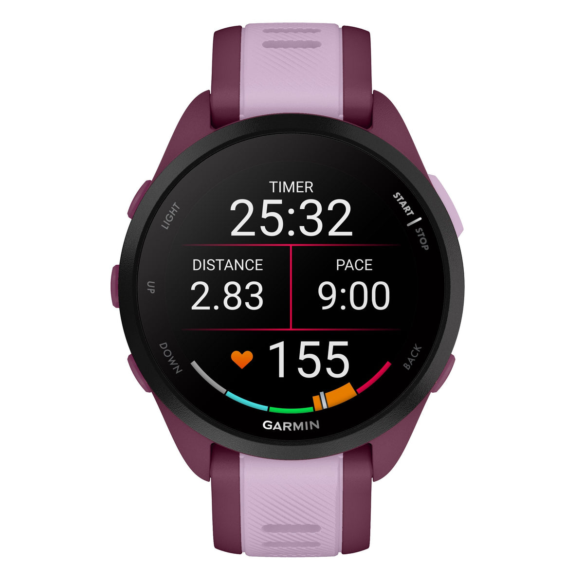 Garmin Forerunner 165 Smartwatch, Music Edition, includes USB-C and USB-A Charging Cables